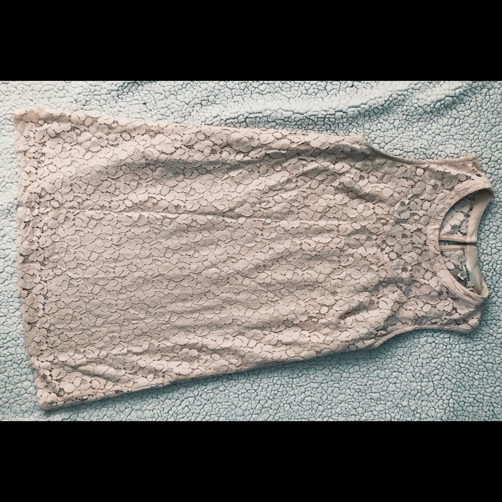 Light pink lace dress
